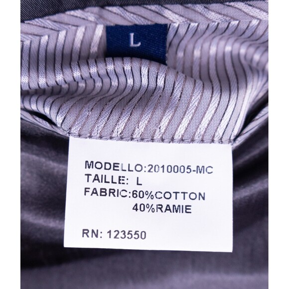 ENGLISH LAUNDRY Gray Tuxedo Sport Coat Suit Jacket Cotton Blend Sz 40L 1-Button - Picture 11 of 13